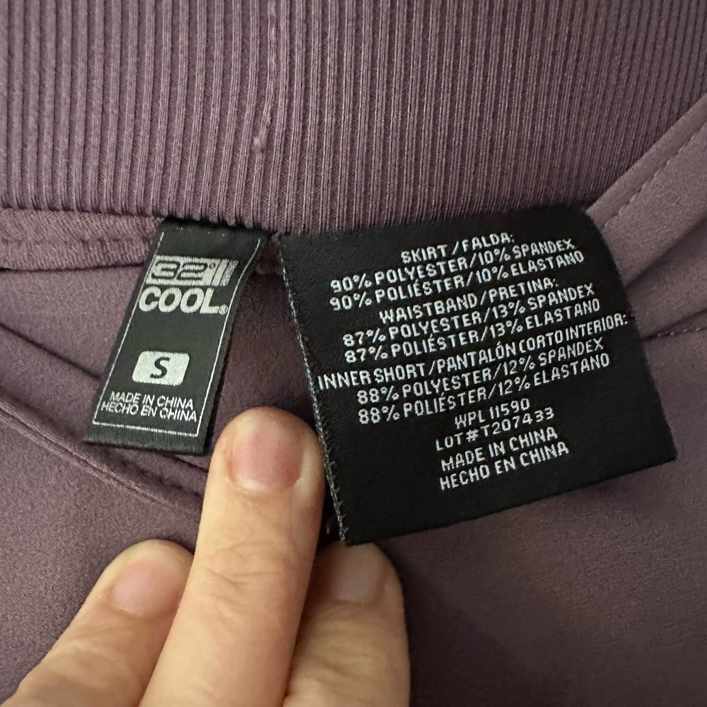 32 Degrees Cool Stretch Woven Skort, Cascadia Violet, Small - Picture 7 of 7